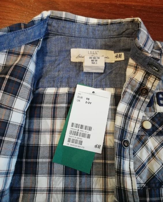 Nowa koszula chłopięca elegancka na święta H&m 98