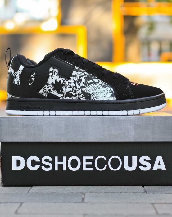 !SALE! DC Shoes Court Graffik Marvel Black/White 40 41 42 43 44 45 дс