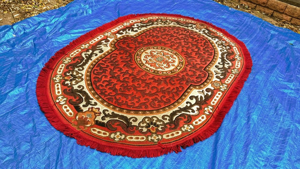 Dywan 250x180 owalny Wełna 100 / wyprany wysyłka stan idealny W1312