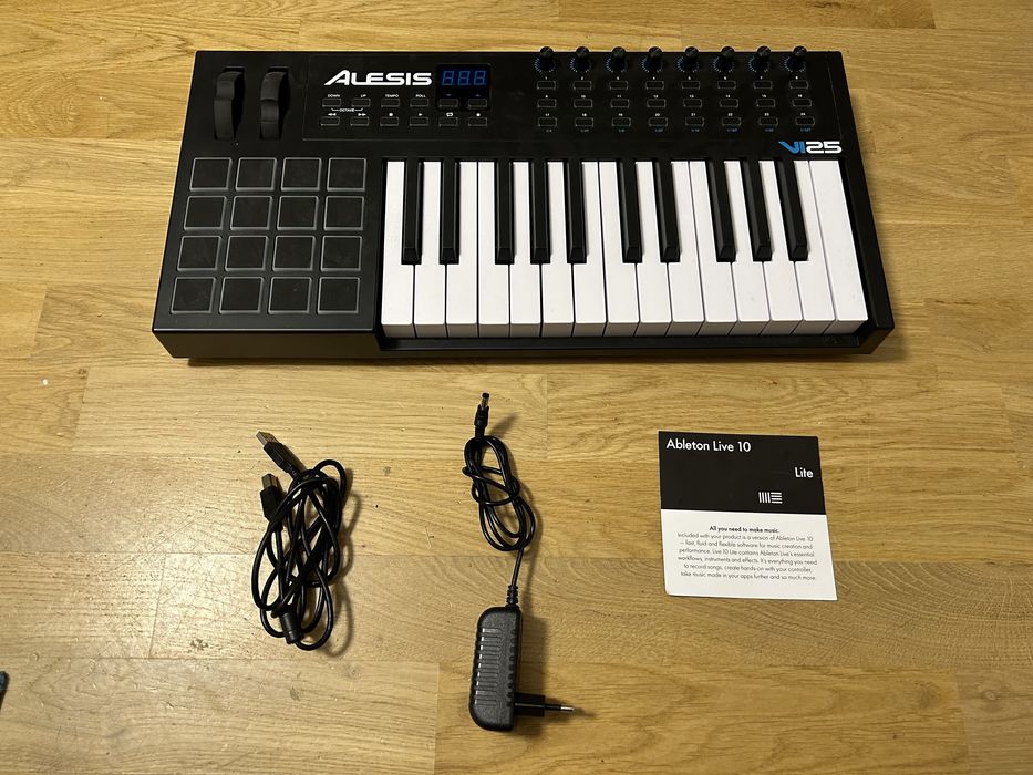 Klawiatura MIDI Alesis VI25 + Ableton Lite - prawie nowa, gwarancja!