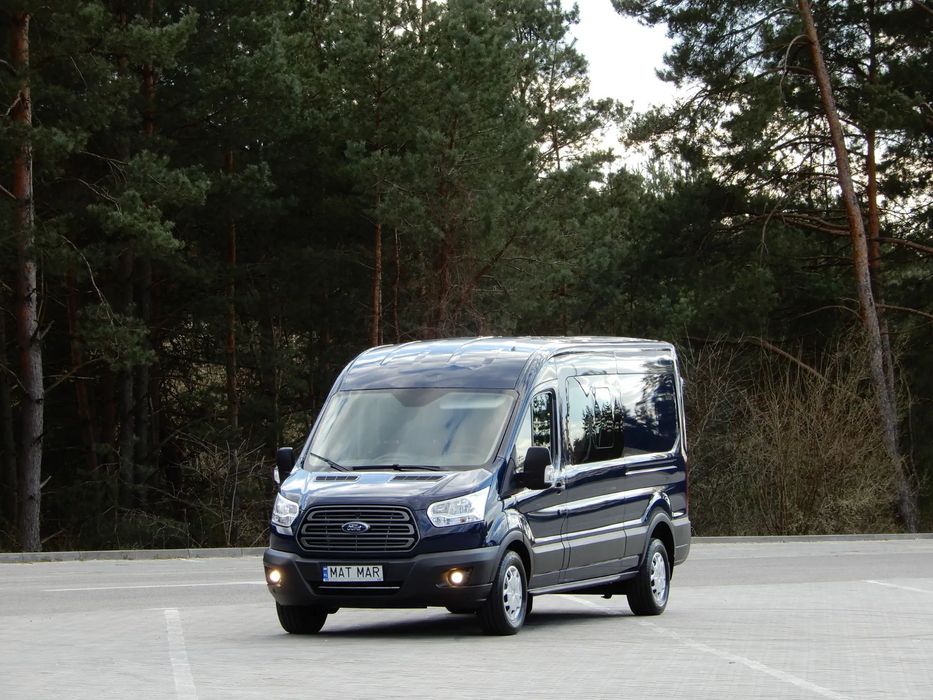 Ford Transit 2.0 DCiV 130 Km EcoBlue Wersja TREND L3H2 Blaszak Furgon 6-Cio Osobowy Doka Brygadowy Dubel + 1267 Kg Ładowność DMC 3500 Kg Stan Auta Jak Nowy UNIKAT !!!  100 % Bezwypadkowy ! Salon PL ! I Właściciel ! Gwarancja Przebiegu !