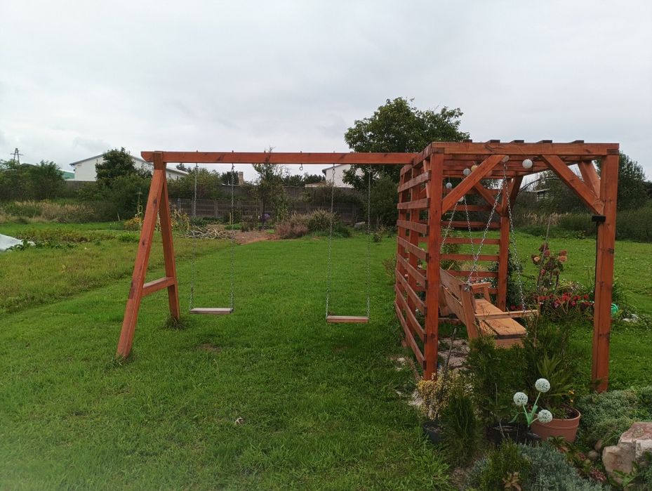 Huśtawka ogrodowa duża, Pergola