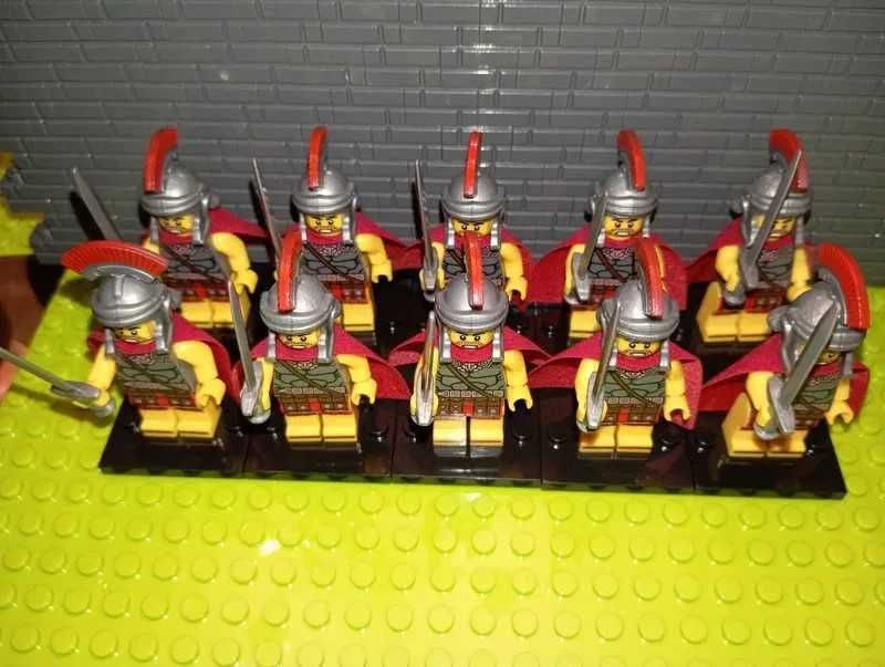 Zestaw 10szt Figurki Rzymianin Gladiator jak LEGO seria 10 minifigures