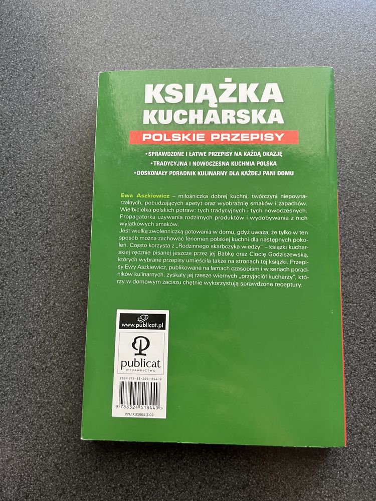 „Książka kucharska. Polskie przepisy” Ewa Aszkiewicz