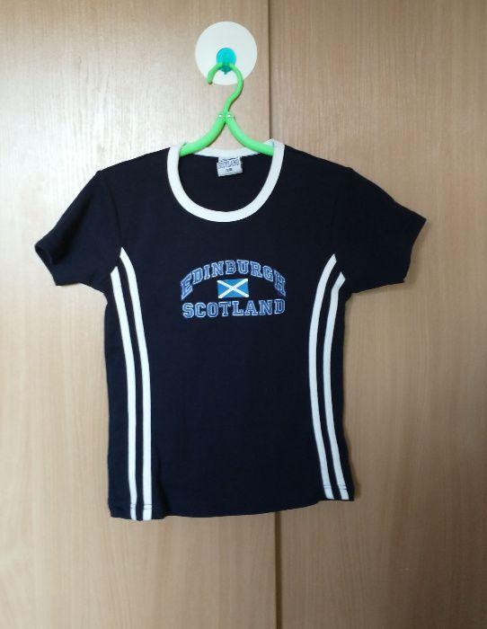 t shirt vintage Scotland Edinburgh Szkocja koszulka y2k crop top