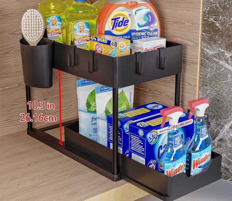 Organizer regał 2 poziomowy pod umywalkę zlew