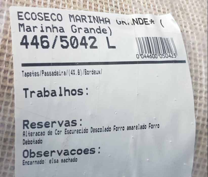 Passadeira bordeaux 0,80x4m