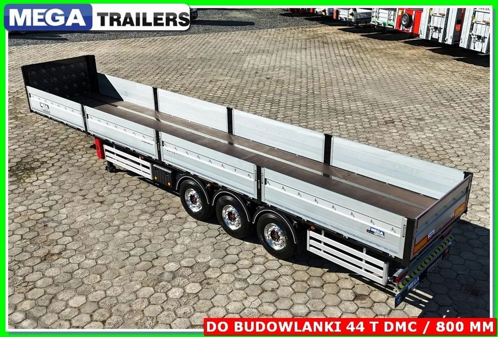 BURTOWA DMC 45T, dl. 13,60 m, burta 800 mm, wzmocniona !!!  GOTOWA !!! Naczep SKRZYNIOWA 30 TON ład. palety, konstrukcje NOWOŚĆ !!