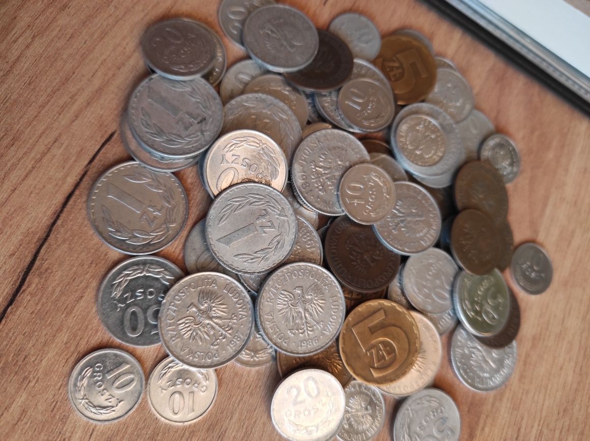 Stare banknoty PRL monety