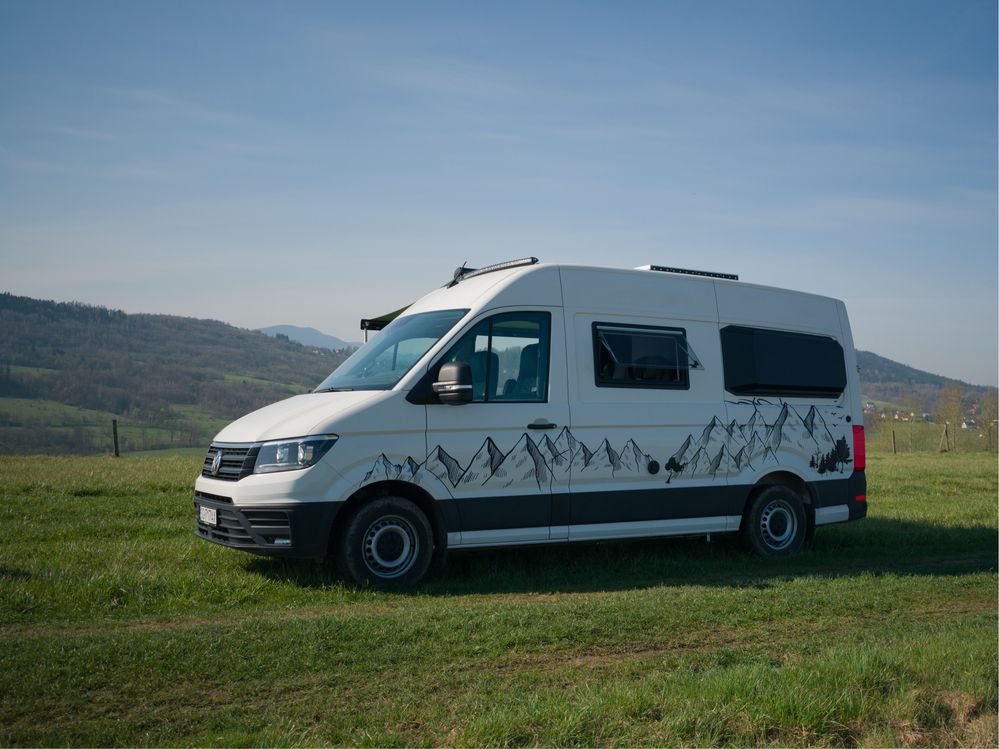 VW Crafter 2017r. Kamper Camper CamperVAN - zabudowa ALU. Idealny stan