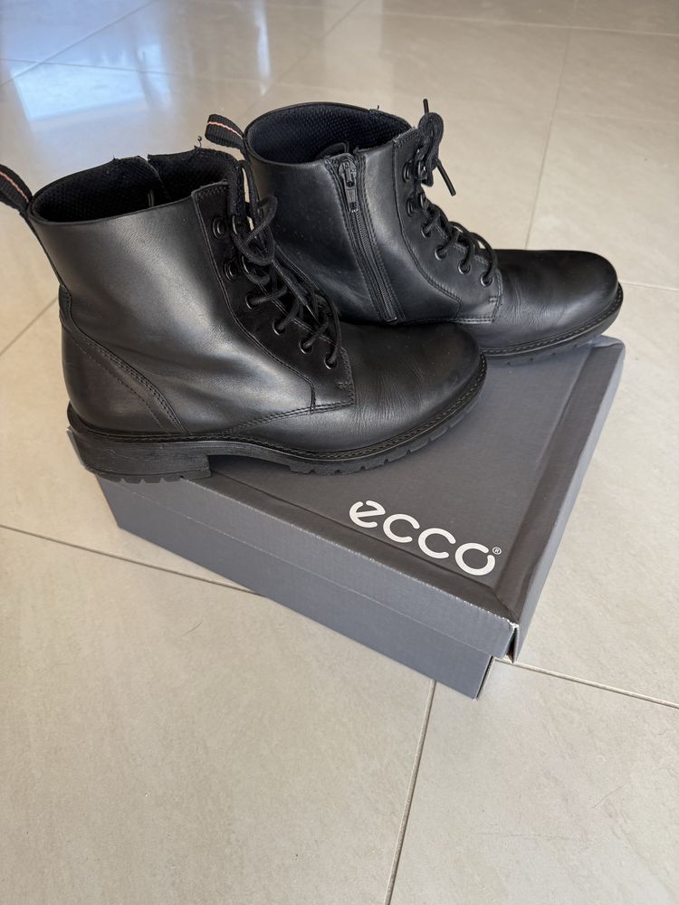 Botki trapery buty skórzane Ecco rozmiar 40