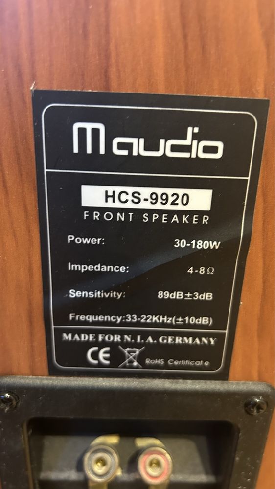 Zestaw kolumn Maudio HCS 9920 + Amplituner Onkyo TX-SR304E i DV-SP305