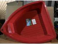 Пісочниця дитяча "Човник, 120x100x22 см, червоний, пластик