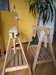 Kozioł Ikea Finvard grube drewno