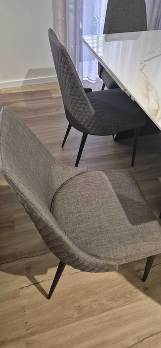 Mesa mármore com 6 cadeiras