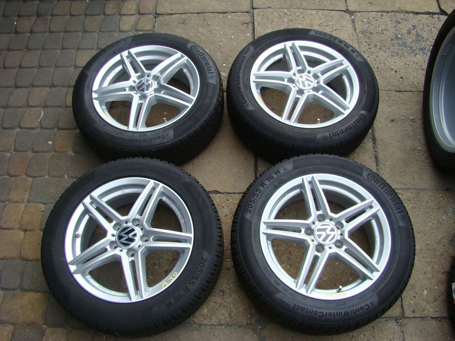 a30 5x112 VW Golf V VI VII VIII Plus Jetta Touran Caddy 6,5jx16 opona zima 205/55