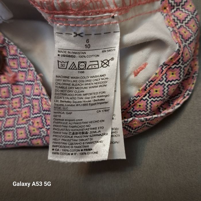 Spodenki krótkie na lato, szorty Gap