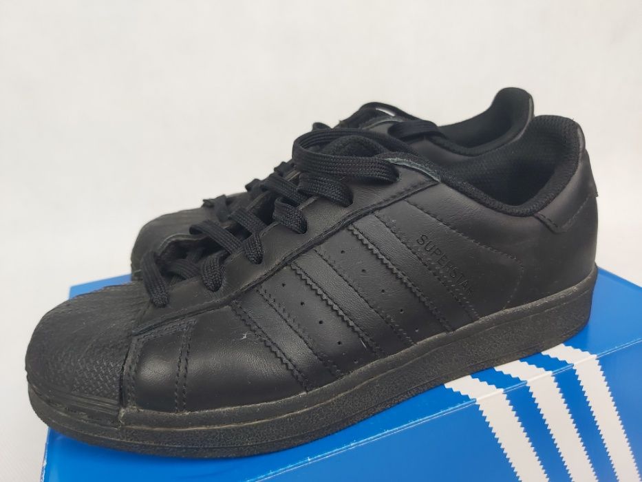 Sneakersy ADIDAS superstar czarne trampki 36 2/3