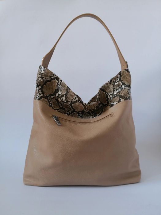 Nowa torebka snake worek, Shopper, A4, z podwójnym chwostem