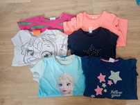 Zestaw T-shirty 6 sztuk 122-128 dla dziewczynki