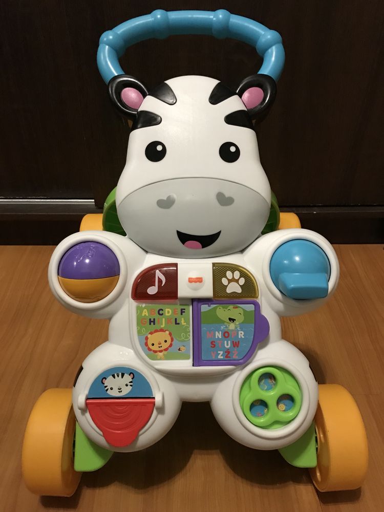 Fisher-Price, chodzik Zebra. Stan bdb. Oryginalny kartonik.