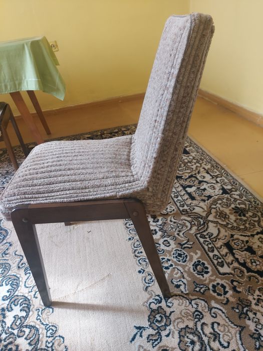 3 krzesła AGA prl proj.J. Chierowski, vintage,  tapicerowane i