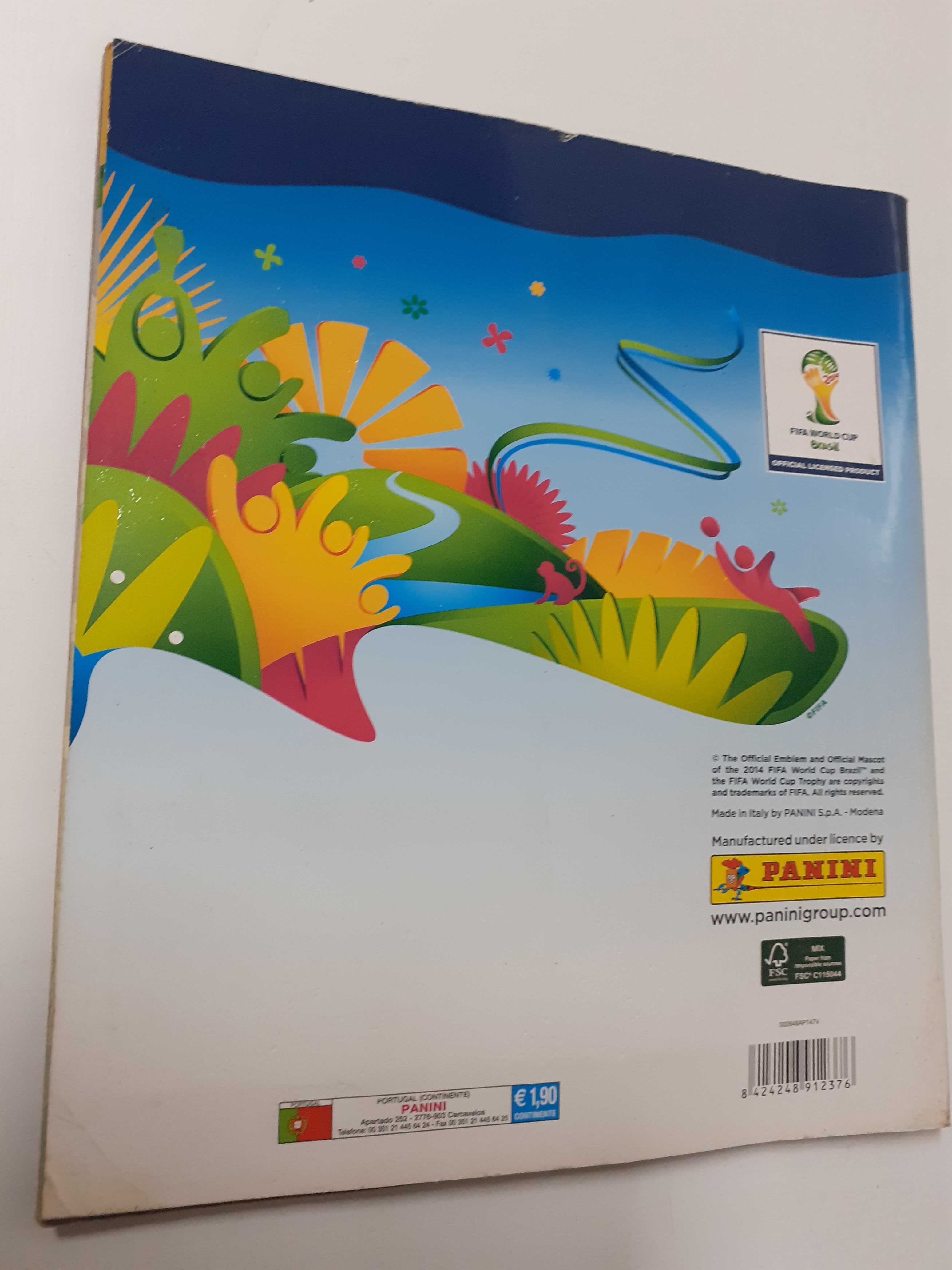 Caderneta cromos Brasil 2014