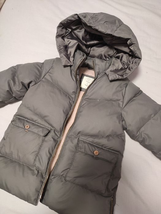 Пуховик, дуже теплий, натуральний пух, виробник ZARA, дитяча курточка