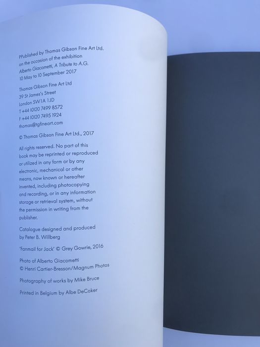 Livro de pintura e escultura de Alberto Giacometti 2017