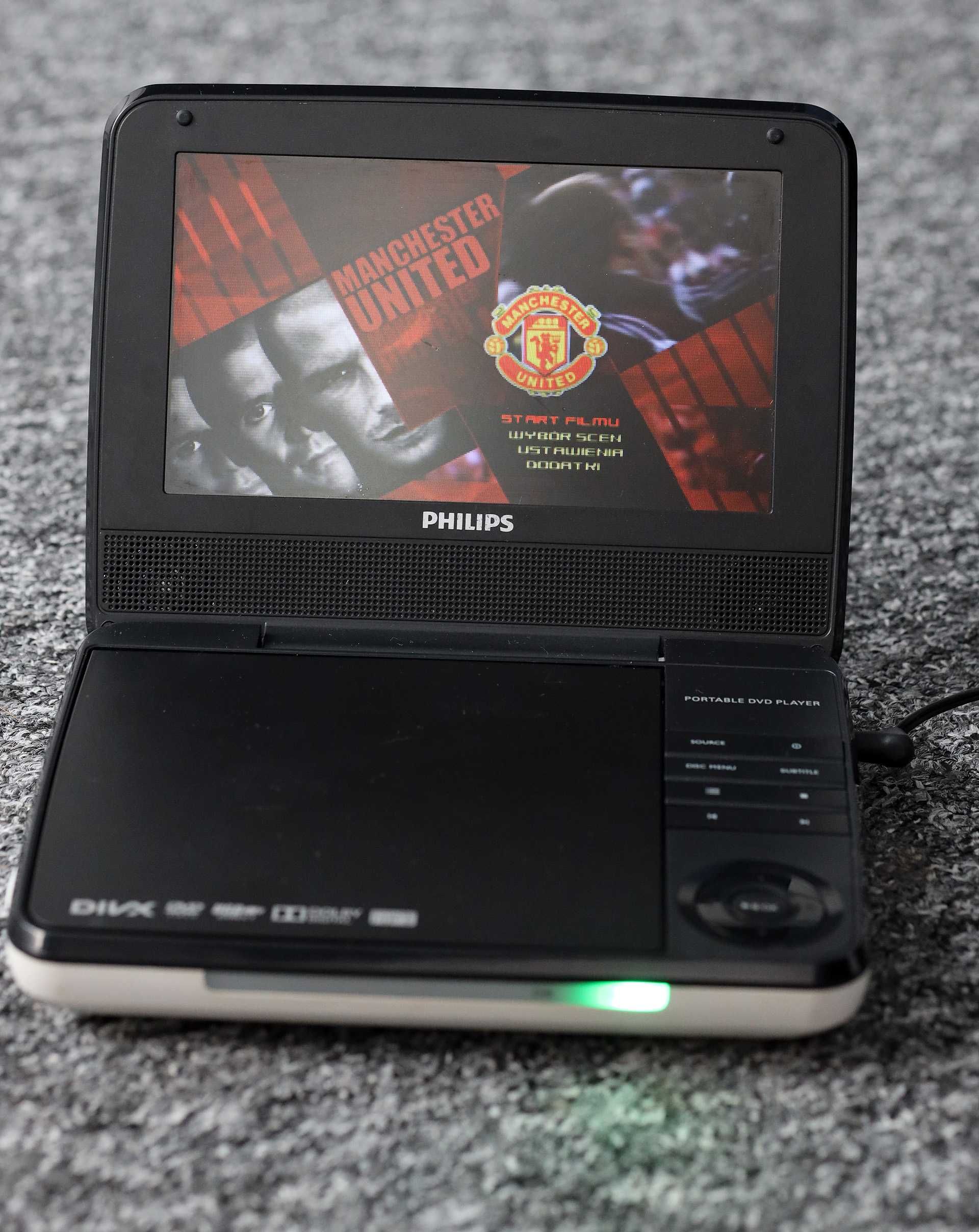 Przenośne DVD Philips PD7030/12 – sprawne, komplet