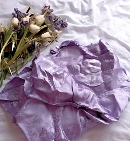 Отрез ткани | Сиреневый, фиолетовый | В цветочек| Відріз тканини бузок
