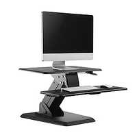 Biurko podnoszone do pracy stojącej, podkładka pod monitor.