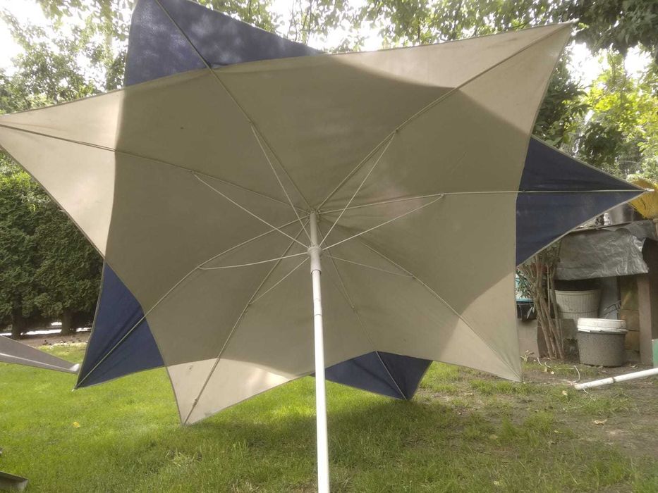 Parasol ogrodowy duży 240 cm dwukolorowy tanio!