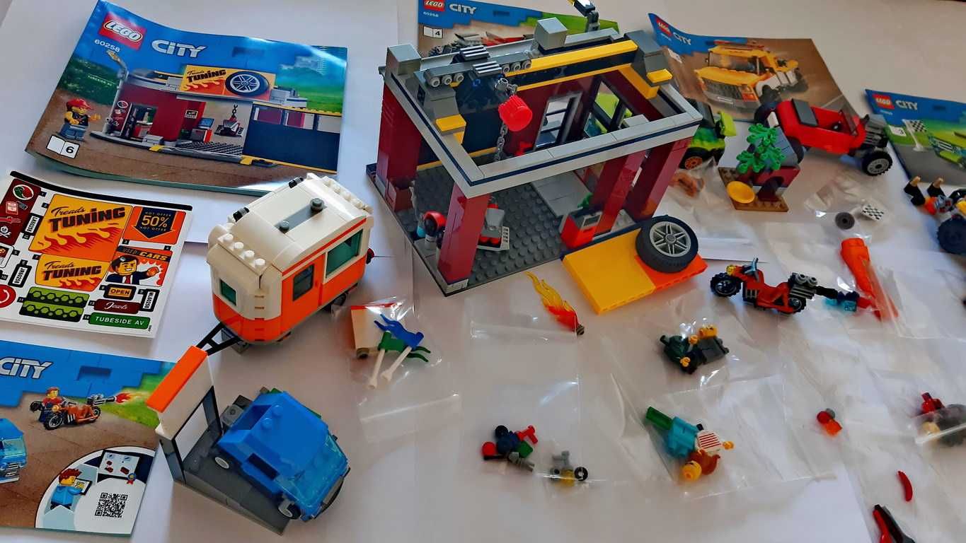 Lego City 60258 Tuning Workshop em peças novas montado
