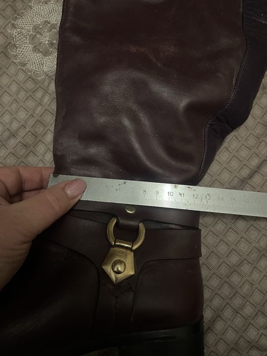 Сапоги зимние натуральная кожа на широкую голень