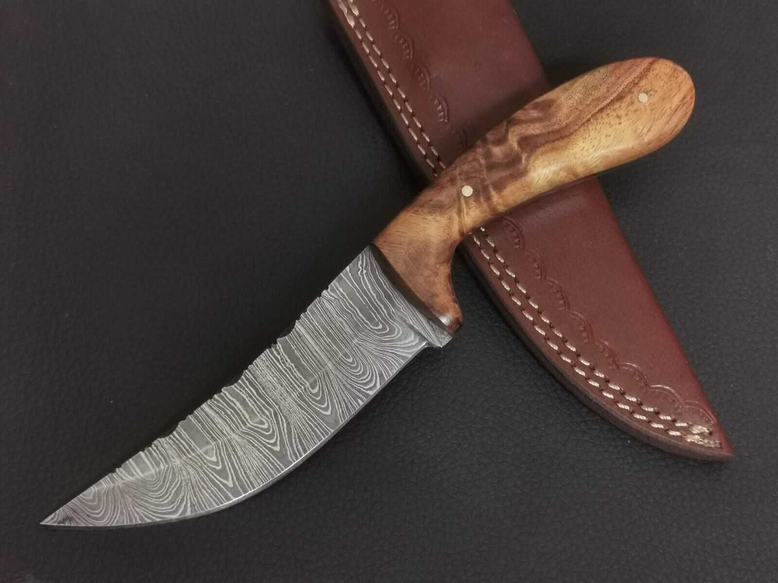 DAMAST nóż myśliwski KUCHENNY 23 cm stal DAMASCEŃSKA ręcznie wykonany