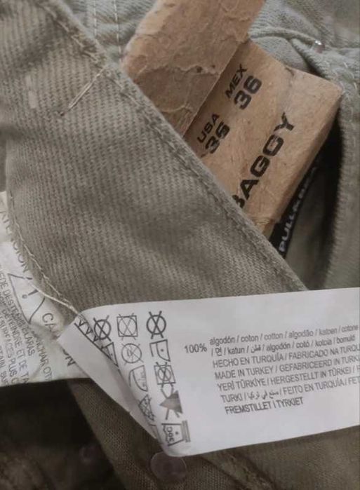 Pull & Bear baggy fit spodnie jeansowe męskie XL