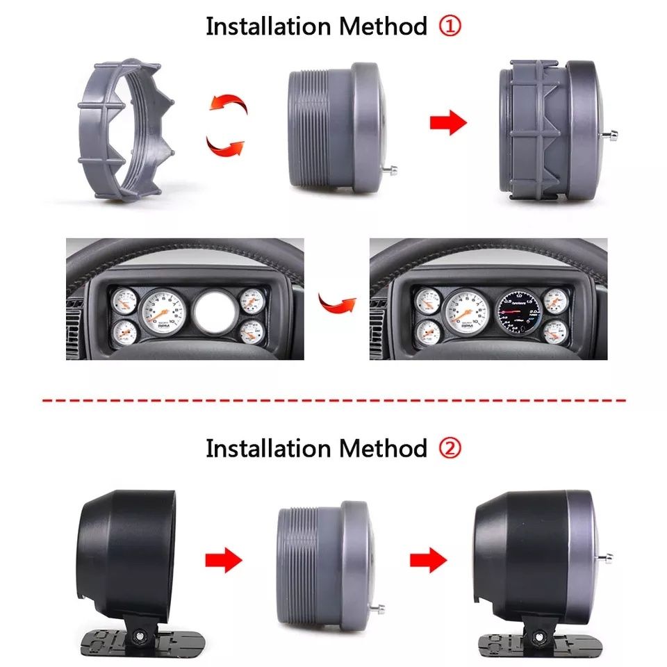 Manometro pressão de turbo 3 bares / pressão se óleo / temperatura