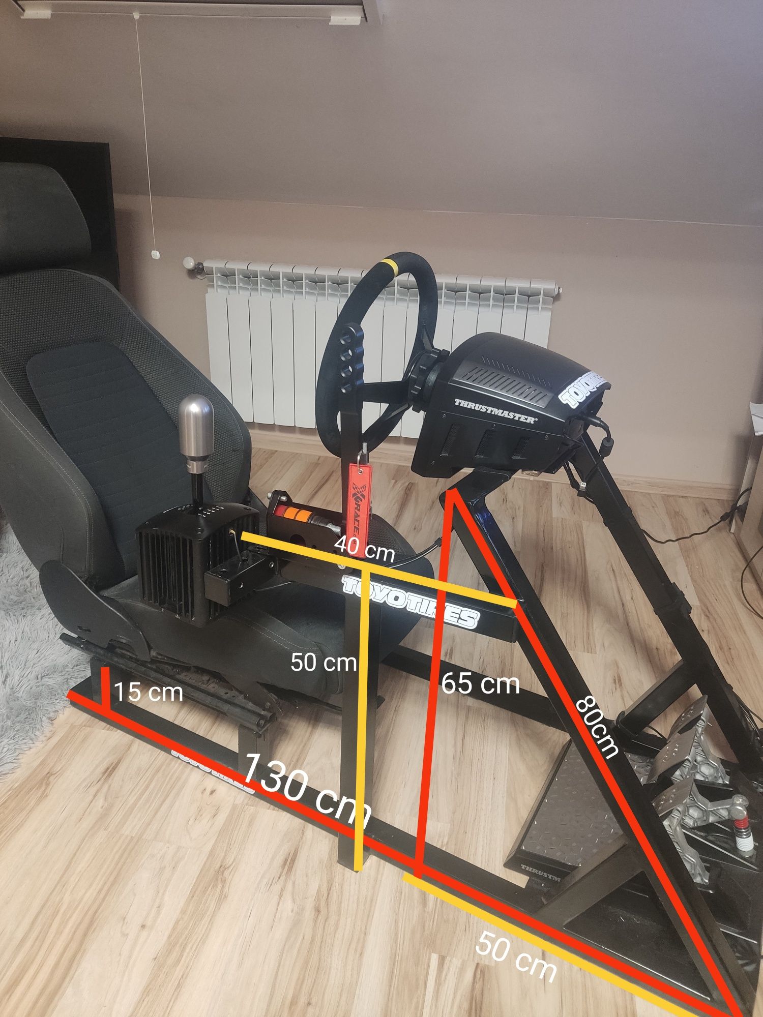 Kierownica Thrustmaster TS-PC, Pedały T-LCM, shifter FANATEC, metalow