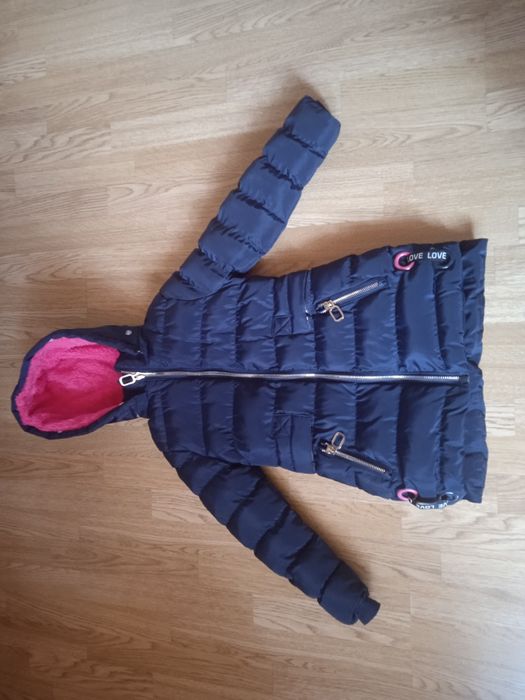 Зимова куртка,пальто  р-р 128- 134