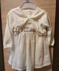 Sukienka na chrzest dla dziewczynki rozmiar 68