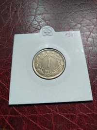 Moneta Jugosławia 1 dinar 1981