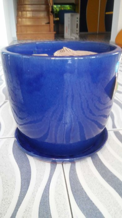 Sprzedam donice kobaltowe, ceramiczne