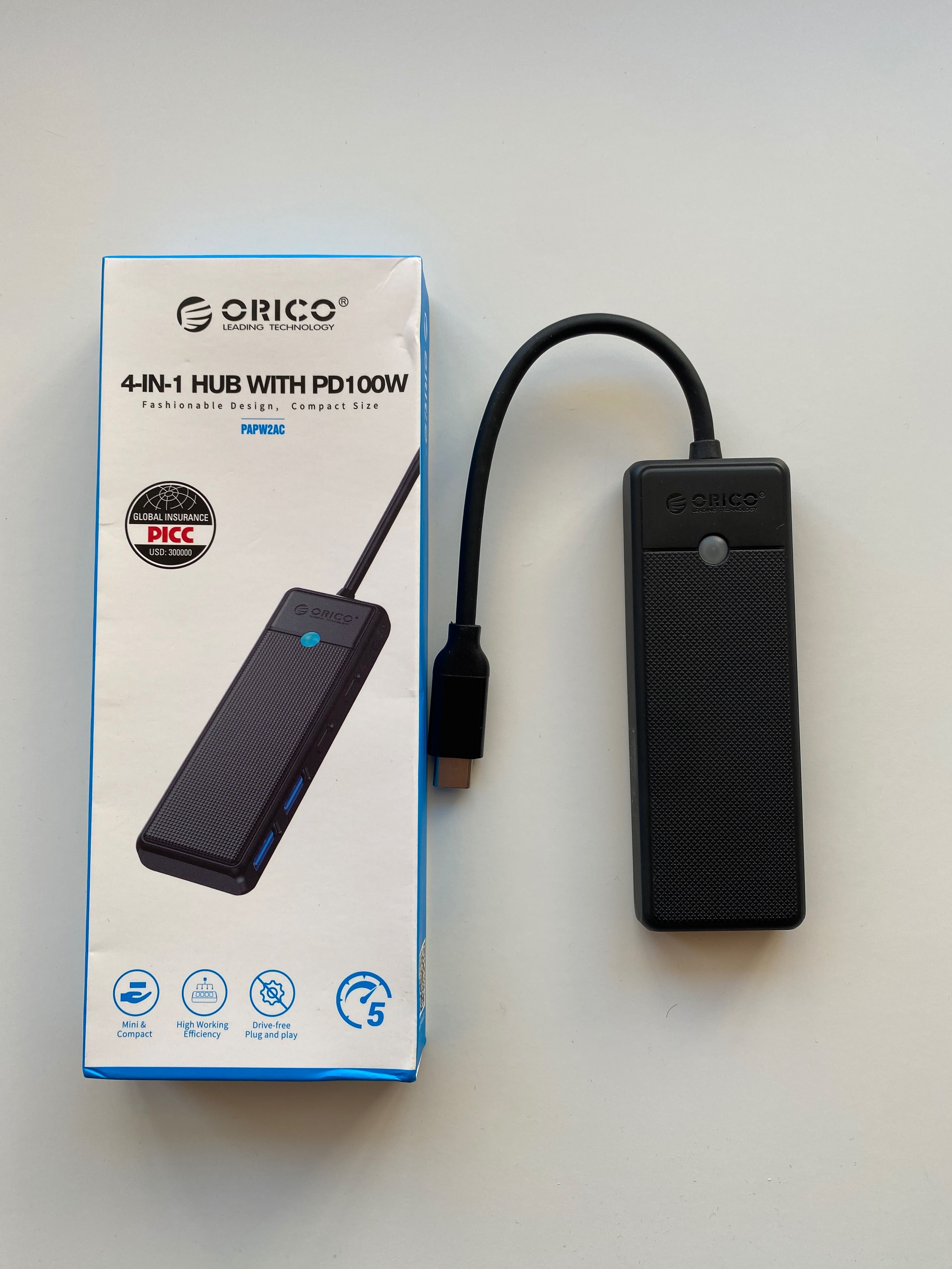 4-in-1 USB C Hub USB 3.0, 5 Гбіт/с