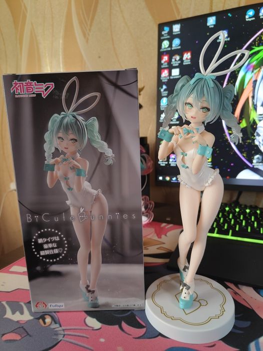 Оригінальна фігурка Hatsune Miku - BiCute Bunnies - Rurudo, White ver.