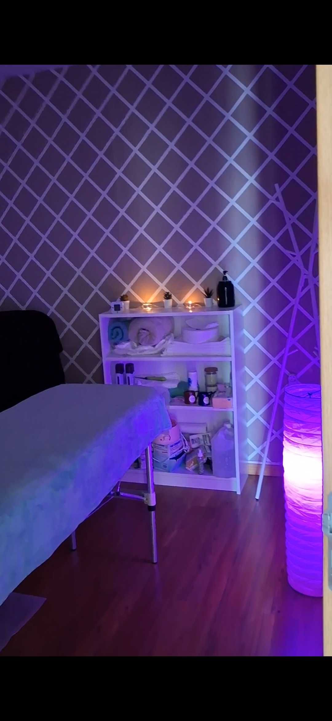 Massagem relaxante e depilação a laser