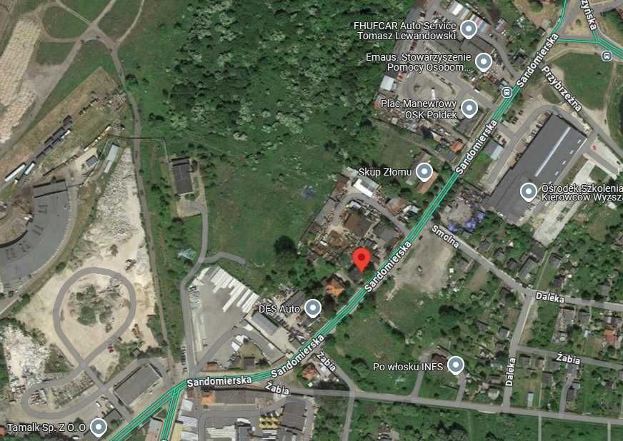 Działka przemysłowa Gdańsk, Sandomierska 1,8 ha z biurem 300m2