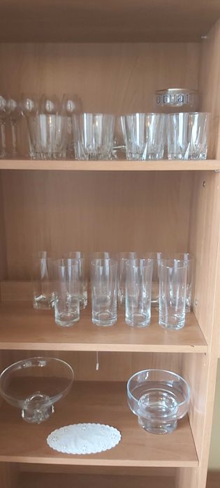 kieliszki do wina do whiskey szklanki salaterki szkło zestaw komplet