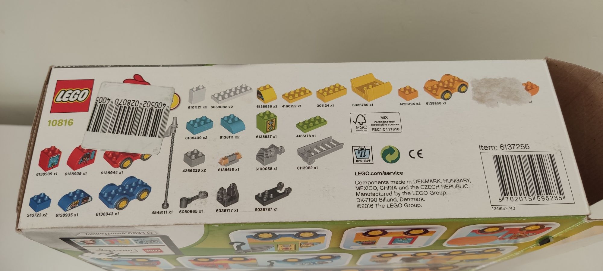Lego Duplo 10816, Moje pierwsze pojazdy
