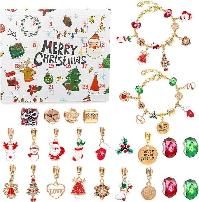 Адвент-календарь браслет Christmas Advent Calendar Charm Bracelet